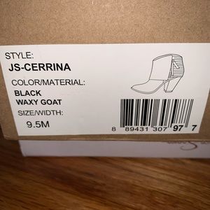 Jessica Simpson black leather booties